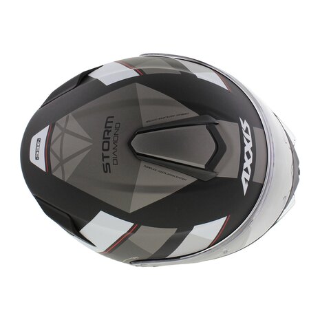 Axxis Storm S SV Flip-up helmet Diamond B22 matt black grey