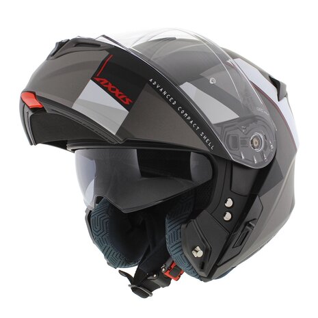 Axxis Storm S SV Flip-up helmet Diamond B22 matt black grey