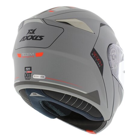 Axxis Storm S SV Flip-up helmet Genuine C2 matt grey - Size XS