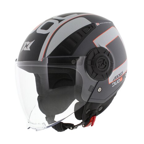 Axxis Metro S helmet Duo C2 matt grey - Motorcycle and scooter