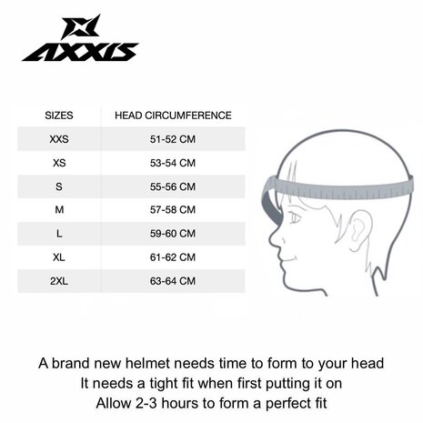 Axxis Metro S helmet Duo B15 matt black red - Size XXS - Children / youth helmet for motorcycle and scooter