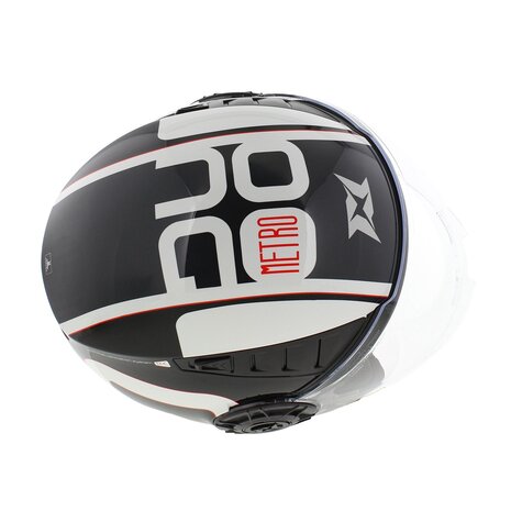 Axxis Metro S jethelm Duo B1 gloss black - Size XXS - Children / youth helmet for motorcycle and scooter