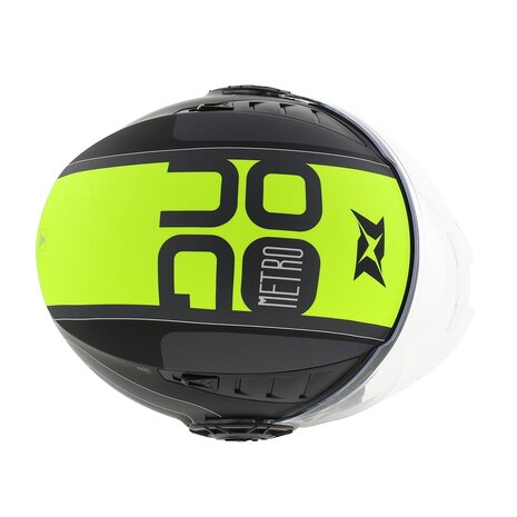 Axxis Metro S helmet Duo B13 matt black yellow - Size XXS - Children / youth helmet for motorcycle and scooter