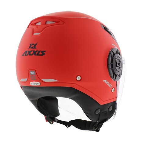 Axxis Metro S helmet solid V2 A5 matt red - Size XXS - Children / youth helmet for motorcycle and scooter