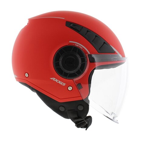 Axxis Metro S helmet solid V2 A5 matt red - Size XXS - Children / youth helmet for motorcycle and scooter