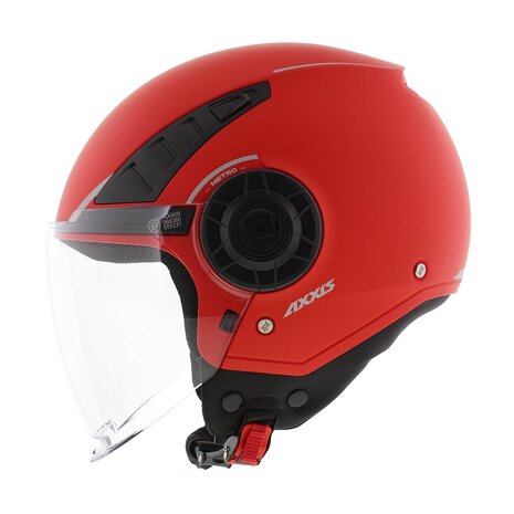 Axxis Metro S helmet solid V2 A5 matt red - Size XXS - Children / youth helmet for motorcycle and scooter
