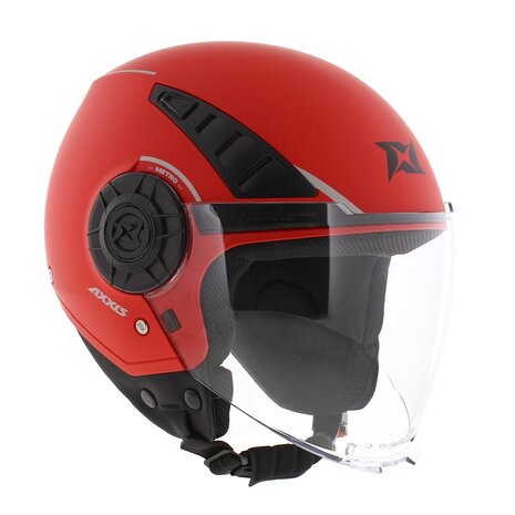 Axxis Metro S helmet solid V2 A5 matt red - Size XXS - Children / youth helmet for motorcycle and scooter