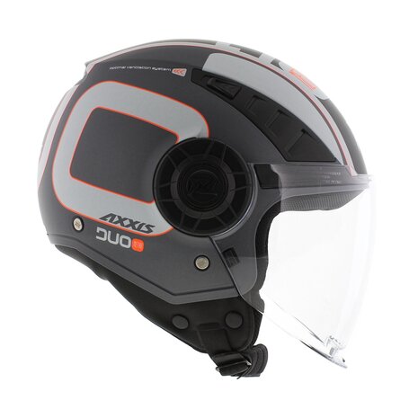 Axxis Metro S helmet Duo C2 matt grey - Size XXS - Children / youth helmet for motorcycle and scooter