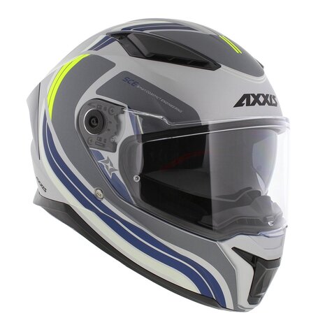 Axxis Panther SV full face motorcycle helmet Tribute C2 matt grey