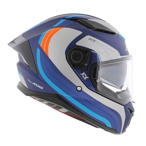 Axxis Panther SV full face motorcycle helmet Tribute C7 matt blue