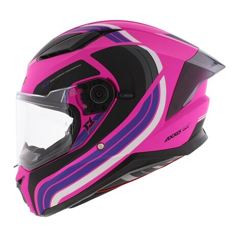 Axxis Panther SV full face motorcycle helmet Tribute C8 matt pink