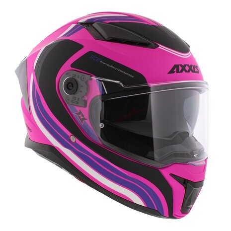 Axxis Panther SV full face motorcycle helmet Tribute C8 matt pink