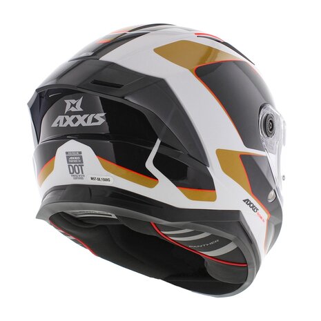 Axxis Panther SV full face motorcycle helmet Gale A9 gloss gold white black