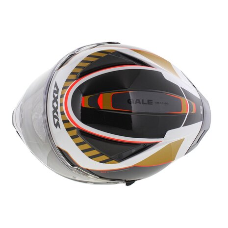 Axxis Panther SV full face motorcycle helmet Gale A9 gloss gold white black