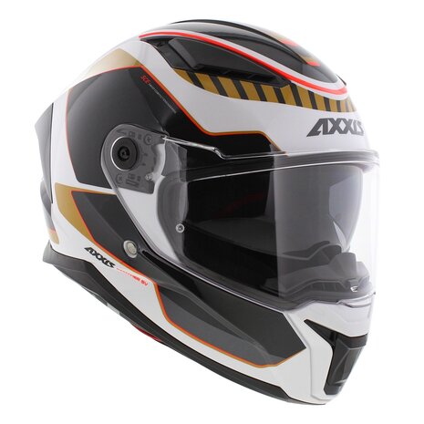 Axxis Panther SV full face motorcycle helmet Gale A9 gloss gold white black