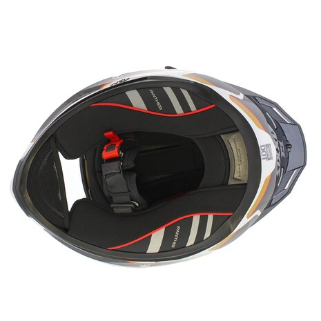 Axxis Panther SV full face motorcycle helmet Gale A9 gloss gold white black