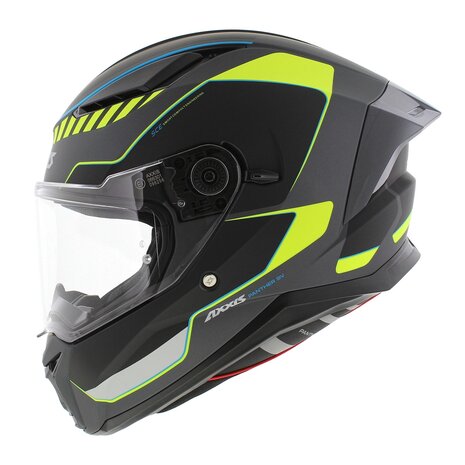Axxis Panther SV full face motorcycle helmet Gale B3 fluor matt yellow - Size XS