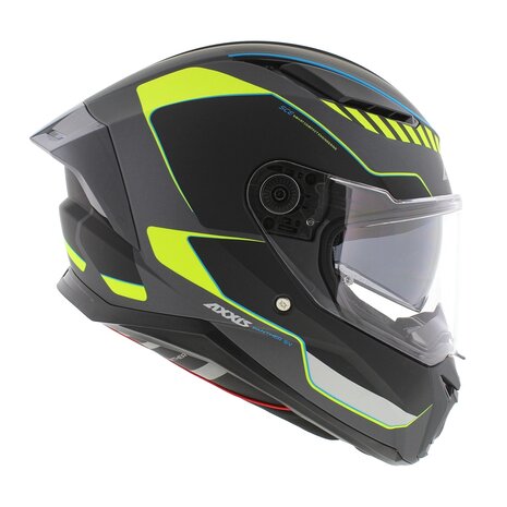 Axxis Panther SV full face motorcycle helmet Gale B3 fluor matt yellow - Size XS