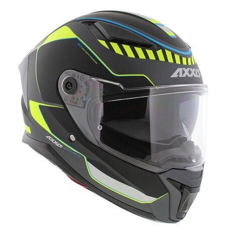 Axxis Panther SV full face motorcycle helmet Gale B3 fluor matt yellow - Size XS