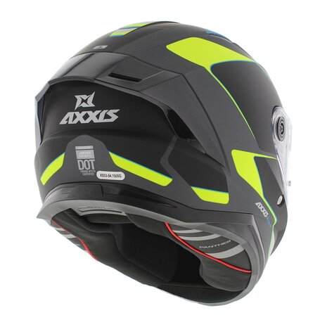 Axxis Panther SV full face motorcycle helmet Gale B3 fluor matt yellow - Size XS