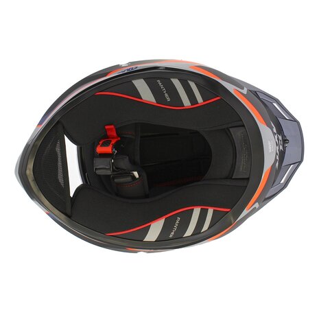 Axxis Panther SV full face motorcycle helmet Gale C4 fluor matt orange