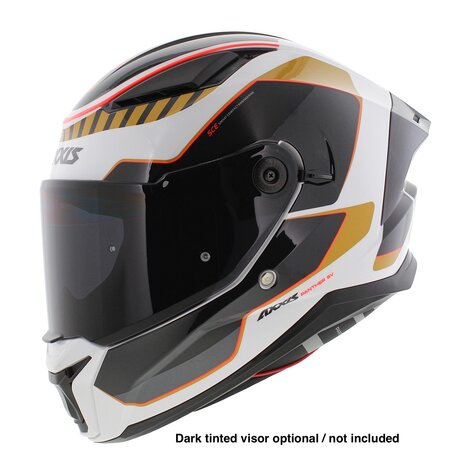 Axxis Panther SV full face motorcycle helmet Gale A9 gloss gold white black