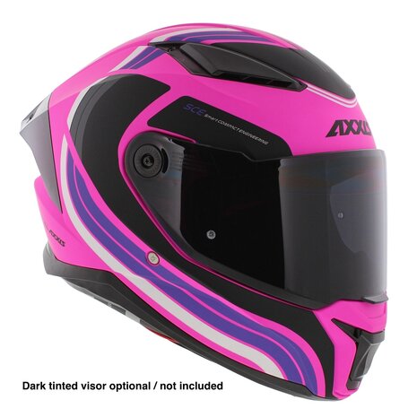 Axxis Panther SV full face motorcycle helmet Tribute C8 matt pink