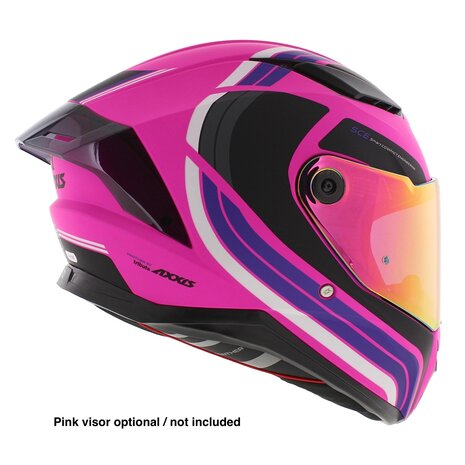 Axxis Panther SV full face motorcycle helmet Tribute C8 matt pink