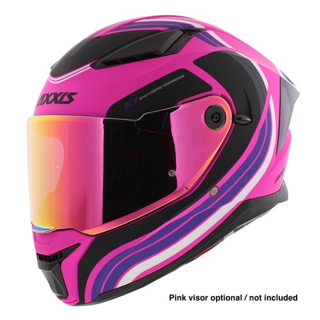 Axxis Panther SV full face motorcycle helmet Tribute C8 matt pink