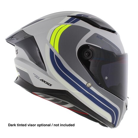 Axxis Panther SV full face motorcycle helmet Tribute C2 matt grey