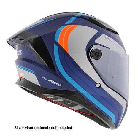 Axxis Panther SV full face motorcycle helmet Tribute C7 matt blue