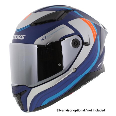Axxis Panther SV full face motorcycle helmet Tribute C7 matt blue