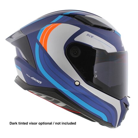 Axxis Panther SV full face motorcycle helmet Tribute C7 matt blue