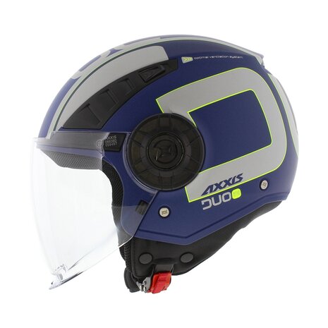 Axxis Metro S helmet Duo C7 matt blue - Size XXS - Children / youth helmet for motorcycle and scooter