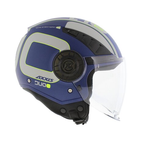 Axxis Metro S helmet Duo C7 matt blue - Size XXS - Children / youth helmet for motorcycle and scooter