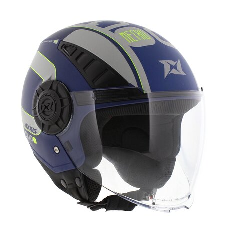 Axxis Metro S helmet Duo C7 matt blue - Size XXS - Children / youth helmet for motorcycle and scooter