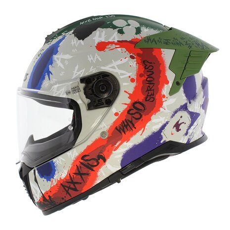 Axxis Hawk SV EVO full face helmet Sick Joke