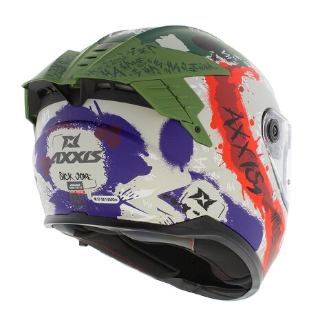 Axxis Hawk SV EVO full face helmet Sick Joke
