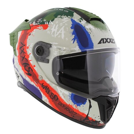 Axxis Hawk SV EVO full face helmet Sick Joke