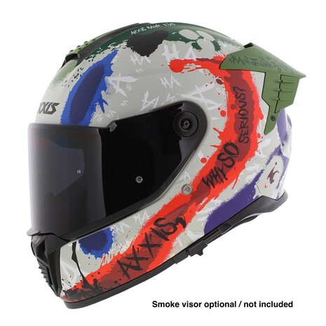 Axxis Hawk SV EVO full face helmet Sick Joke