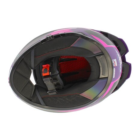 Axxis Hawk SV EVO full face helmet Titan B8 matt black pink purple