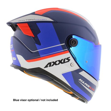 Axxis Hawk SV EVO full face helmet Daytona matt blue - Size XS