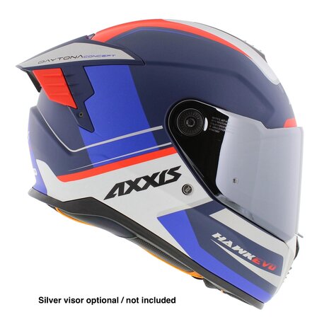 Axxis Hawk SV EVO full face helmet Daytona matt blue - Size XS