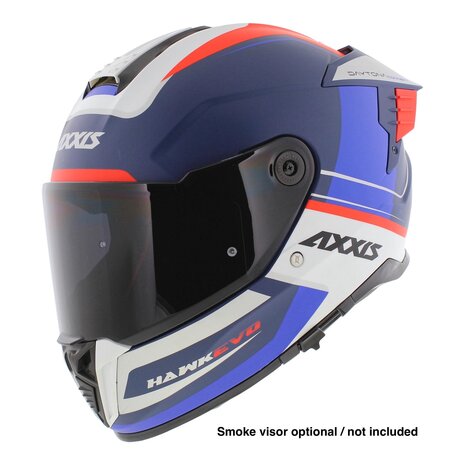 Axxis Hawk SV EVO full face helmet Daytona matt blue - Size XS