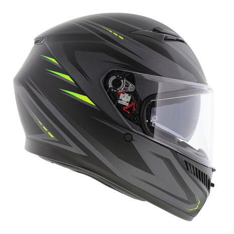 AGV K3 fullface motorcycle helmet Syth matt black fluo yellow