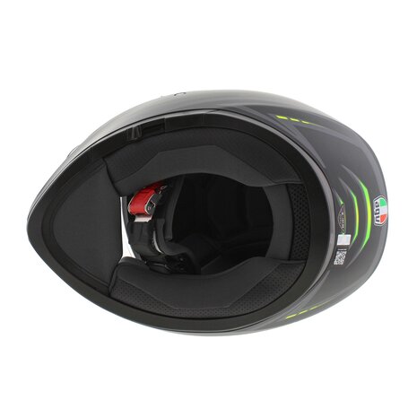 AGV K3 fullface motorcycle helmet Syth matt black fluo yellow