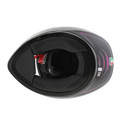 AGV K3 fullface motorcycle helmet Syth matt black pink
