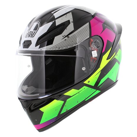 AGV K1 S helmet Punkpulse gloss black purple green
