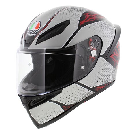 AGV K1 S Motorcycle helmet Speedarmor matt grey red