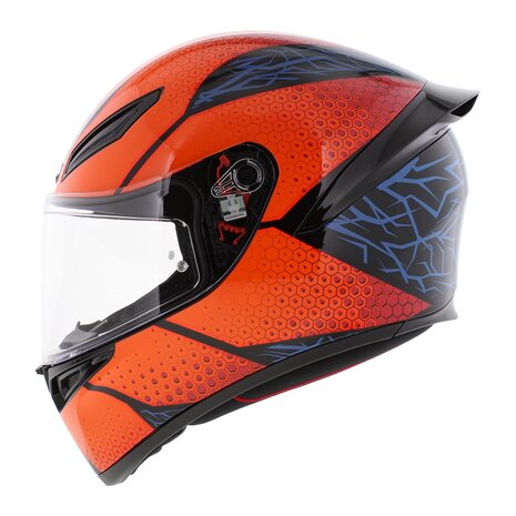 AGV K1 S helmet Speedarmor gloss orange blue